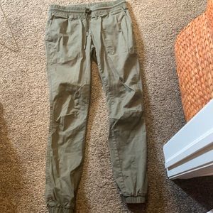 Army green jeggings